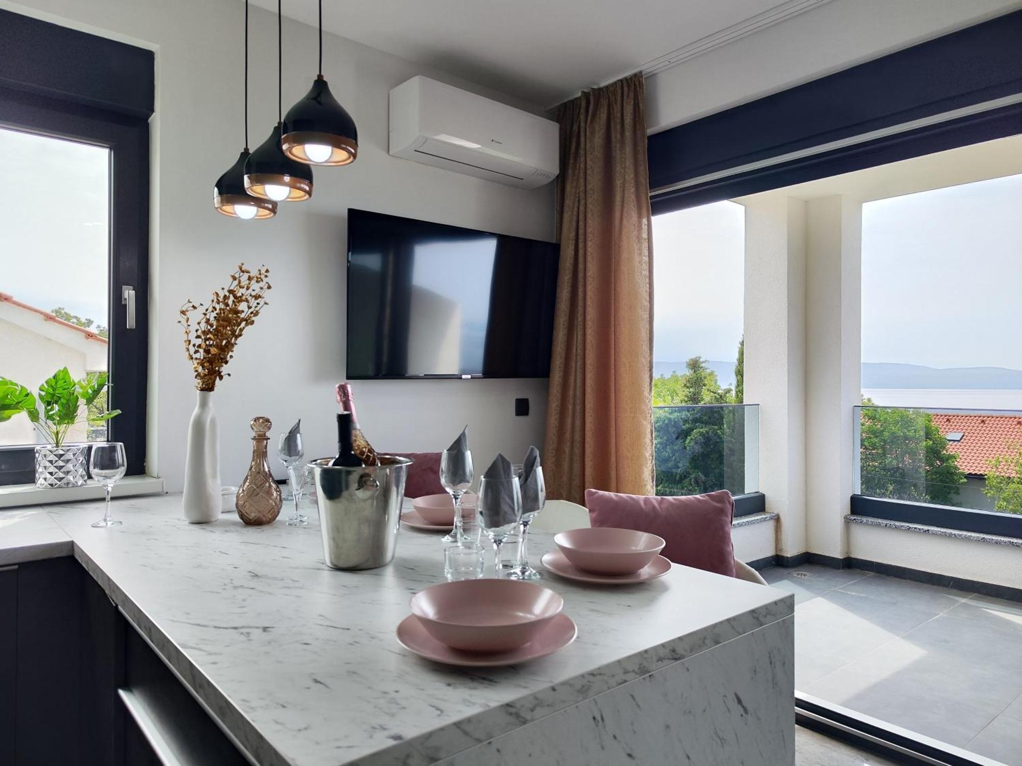 Apartmán Golden Sunset 3 Njivice Pokoj fotografie